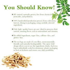 Soilmount Organic Astragalus Tea | 100% Natural Astragalus Root | Caffeine-Free Herbal Tea | 18 Tea Bags