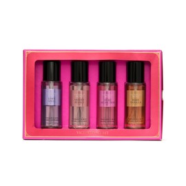 Victoria's Secret Fragrance Mist Collection 4 Piece Mini Mist Gift Set, Assorted Scents, Gift Set for Women