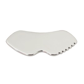 Gua Sha Stone Stainless Steel, Metal Gua Sha Scraper with Teeth, Face Scraping Board, Guasha Scraping Massage Tool for Face, Eyes, Neck, Body, Body Gua Sha Face Scraper, Beauty Tool for Skin Care