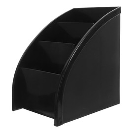 Alipis Soporte para Control Remoto Soporte para Control Remoto De TV De Escritorio con 3 Compartimentos Organizador De Mesa De Plástico para Control Remoto Teléfono Bolígrafo Pinceles De