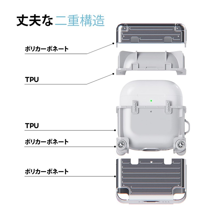 miak AirPods 4 Case, AirPods 4th Generation Case, Carrying Case,