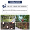 Thickened 1/4 Stainless Steel Cable, 25ft Wire Rope, 7X19 Strands