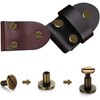 Pack of 20 Bronze Leather Rivets, Full Copper Flat Head