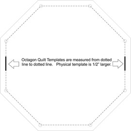 4pc. Set of Acrylic Octagon Quilting Templates 1",2",3",4"