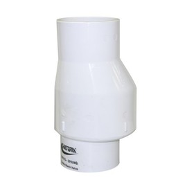 Valterra 200-30 PVC Swing/Spring Combination Check Valve, White, 3" Slip