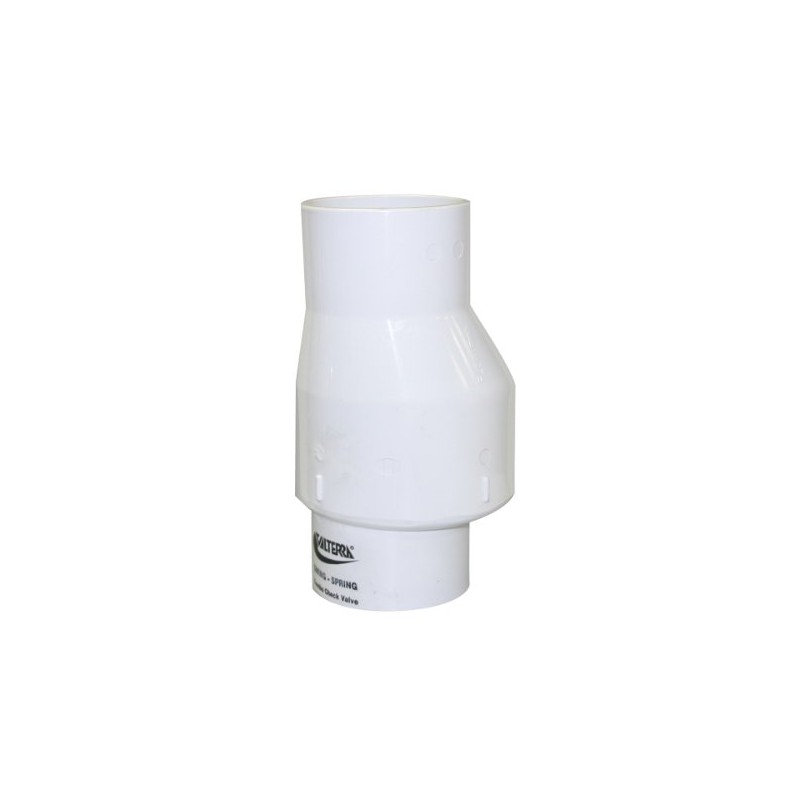 Valterra 200-30 PVC Swing/Spring Combination Check Valve, White, 3" Slip