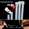 MyyYiTar 100 Pcs Reusable Zip Ties 0.3 x 8 inch