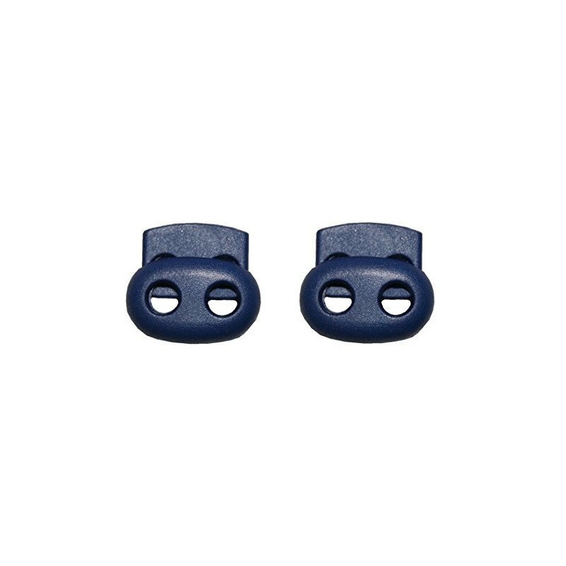 B2Q Cord Locks Cord Clamp Oval 2 Holes Blue Pack
