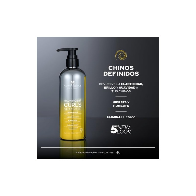 MARTHA DEBAYLE Shampoo MAGNIFICENT CURLS. Boost de hidratación para pelo