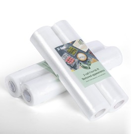 R-PACK Vacuum Sealer Bags, 2 Packs 11" x 16' and 8" x 16', BPA Free, for Food Saver, Seal a Meal, Durable Commercial Customized Size Bags for Storage, Meal Prep or Sous Vide (11" x 16', rolls, 2)