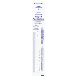 Medline MDS202000 Sterile Cotton-Tipped Applicators White Pack of 200