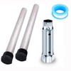 2Pcs Anode Magnesium Rod with 1-1/16" x 1-1/2" x 6"