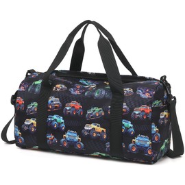 CAMTOP Travel Duffel Bag Women Girls Sport Gym Tote Weekender Overnight Carry-On Bag (D-Car)