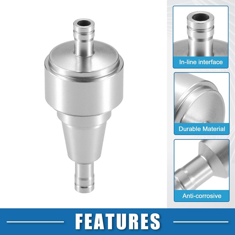 A ABSOPRO Universal Gas Inline Fuel Filter 6mm OD Gasoline