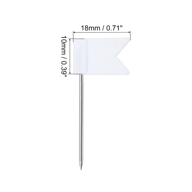 PATIKIL Flag Map Push Pins, 50 Pcs 1 Inch Travel