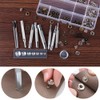 Leather Press Studs Set, Leather Metal Rivets 2 Colours Metal