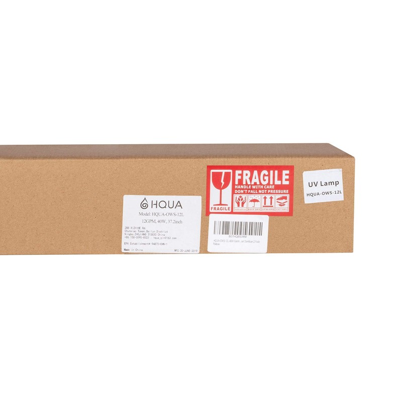 HQUA-OWS-12L 40W Germicidal UV Tube, 2 Pack