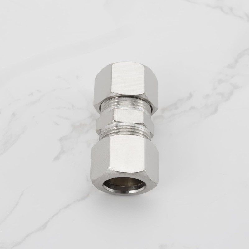 Create idea 4Pcs 12mm Copper Compression Fitting Straight Tube Compression