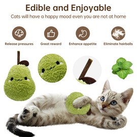 Buffsiss Durable and Interactive Catnip Toys Teething Silvervine Stick Cat Toys: Chewing Stick, Grinding Teeth Rod, and Chewable Cat Doll for Your Pet's Entertainment