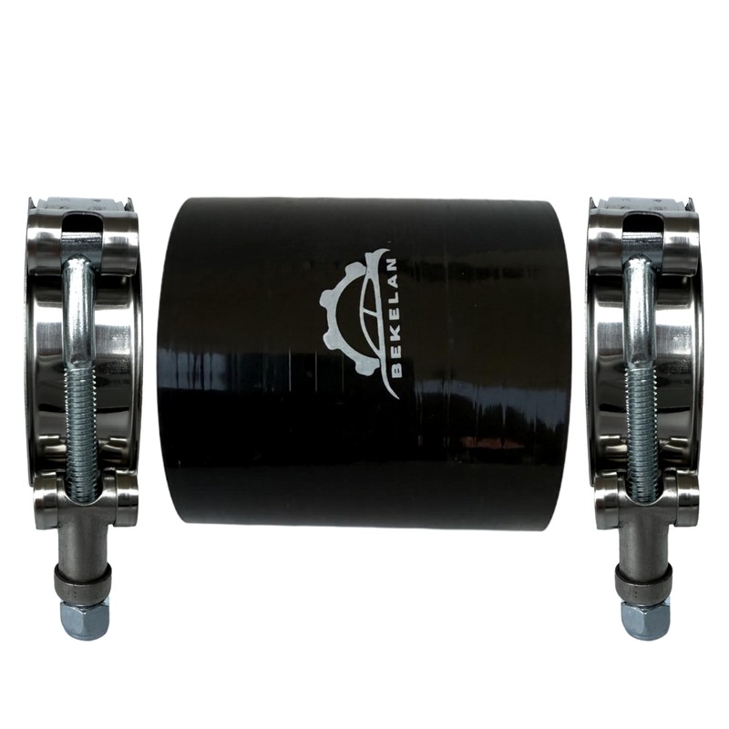 Bekelan 2.5" ID (63mm) High-Temp Straight Silicone Hose Coupler With