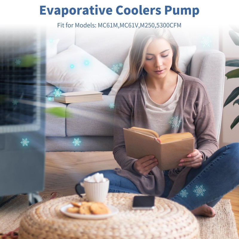 6060050 Evaporative Coolers Pump Ultra Quiet with Dry Burning Protection,Pump