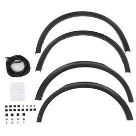 Wheel Arch Molding Fender Flare Kit Black ABS Compatible with Subaru Outback 2015-2019 E201SAL000, 037815, 037815LR, 037815RR