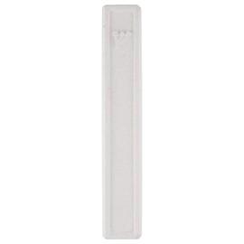 A&S Mezuzot Modern Cement Mezuzah with Embossed Shin Design Mezuzah Case Decor for Home Blessing (White, 7 Inches)
