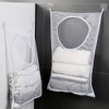 2 Pack Portable Laundry Bag,Hanging Laundry Hamper Bag, Mesh Laundry