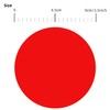 Round Stickers Red 90 mm Circle Labels Colour Coding Dot