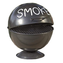 Boltze storm ashtray kettle grill design for outdoor use, with grill insert and base, foldable with large capacity, ideal for smokers and as decoration, also for the home.