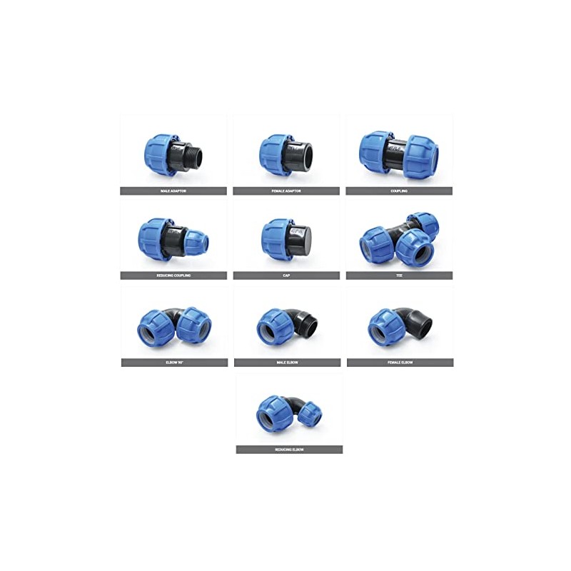 Screw Hose Connection Polypropylene (PP) Fitting Transition Male Thread 32
