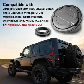 Fuel Filler Door Gas Tank Cap Cover for Jeep Wrangler JL 2018-2024