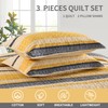 Homzard Quilt for Queen Bed Yellow Bedspreads -100% Cotton Queen
