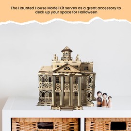 Bird’s Wood Shack Haunted House Model Kit – Size When Assembled – 17.5" Wide x 19" Long x 17" High – 3D Puzzles for Adults & Kids