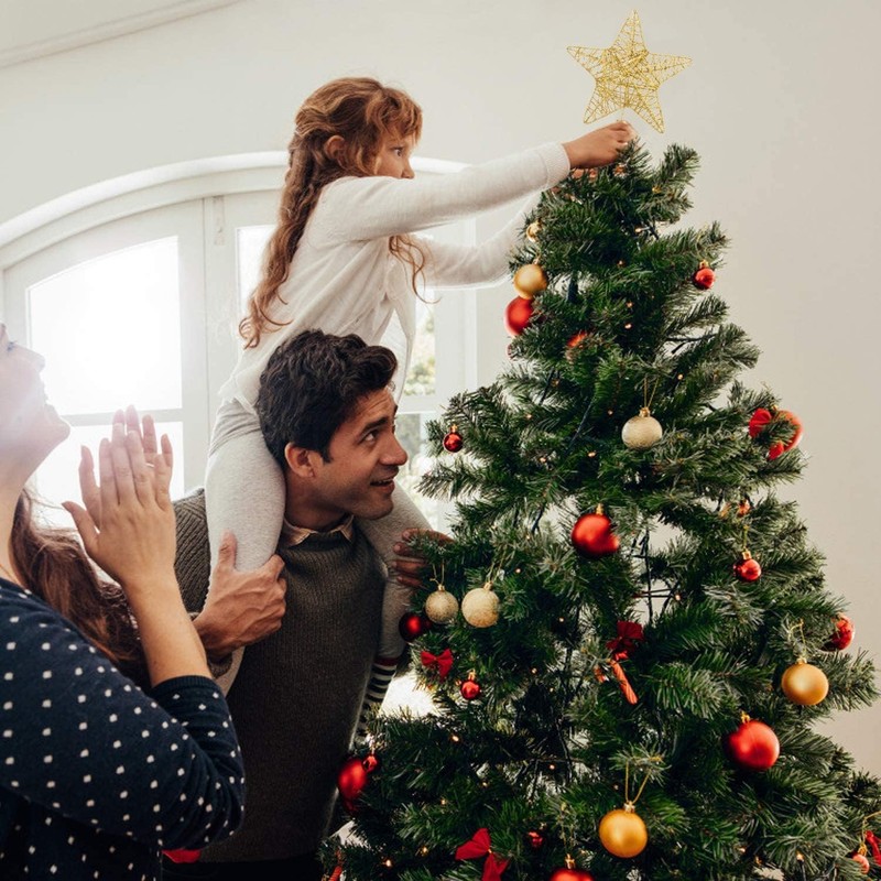SULOLI Stelle Albero di Natale,Stella Scintillante per Albero