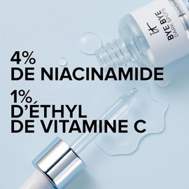 It Cosmetics Bye bye Dark Spots, Serum, Suero 4 Niacinamida Reduce las Manchas Oscuras y Mejora la Textura de la Piel en 8 Semanas, con 1 de Vitamina 