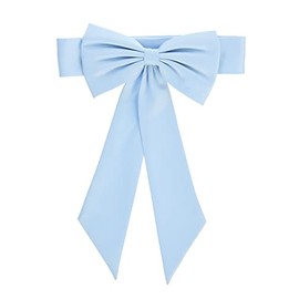 Satin Preformed Bow Adjustable Sash Belt Light Blue L/Girls 7-12