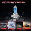 SHENKENUO 4PCS 5.75" 5-3/4 inch LED Headlight H4 Halogen Lamp