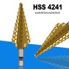 HRLORK Step Drill Bit 4mm-22mm Cone Drill Bits Hole Cutter