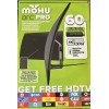 Mohu - Arc Pro Indoor Amplified HDTV Antenna 60-Mile Range - Black