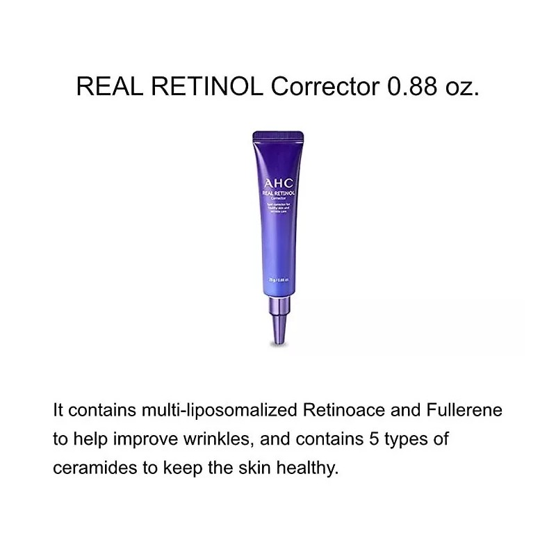 Ahc Real Retinol Juego De Ampolla + Crema + Corrector