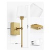 Battery Operated Wall Sconce Set of 2 - Gold Rechargeable