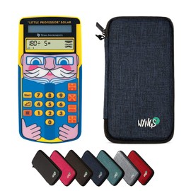 TI-Little Professor with Wyngs Protective Case Blue Interactive Calculator Basic Set