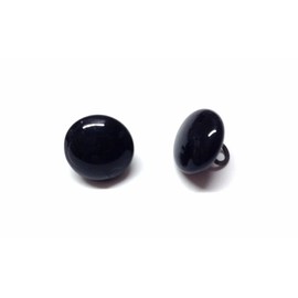 celloexpress Pack of 3 Pairs - 9mm Black Glass Dome Eyes with Metal Loops - Eyes for Soft Toys or Teddy Bears