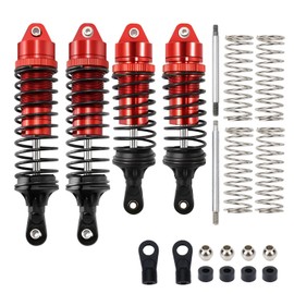 RCAWD RC Shock Absorber for 1/10 LOSI Lasernut U4, Tenacity DB Pro, TENACITY TT Pro 4WD SCT Upgrades, RC Shocks Damper 90mm 100mm, Hop Ups Parts #LOS233011, LOS03028, LOS03027, LOS03019(Red)