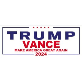 Magnetic Trump Vance 2024 Make America Great Again Magnet (MAGA JD VP Vinyl for car Truck or Laptop (3 x 9 inch)