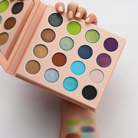 VavaSans Starry Forest Eyeshadow Palette 16 Colors Earth Tone with Blue Green Purple Pop Colors Matte Glitter Shimmer Long Lasting High Pigmented Blendable Smokey Eye Shadow Powder Makeup