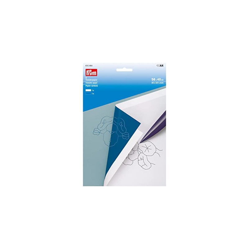 Prym 610.464 Blue & White Transfer Paper, One Size