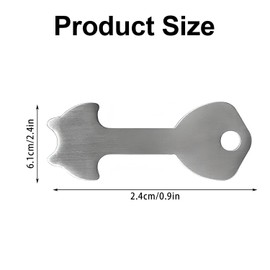 Luckious Set of 2 Shopping Trolley Release Keys,Shopping Trolley Remover,Stainless Steel Removable Shopping Trolley Token,Coin Keychain