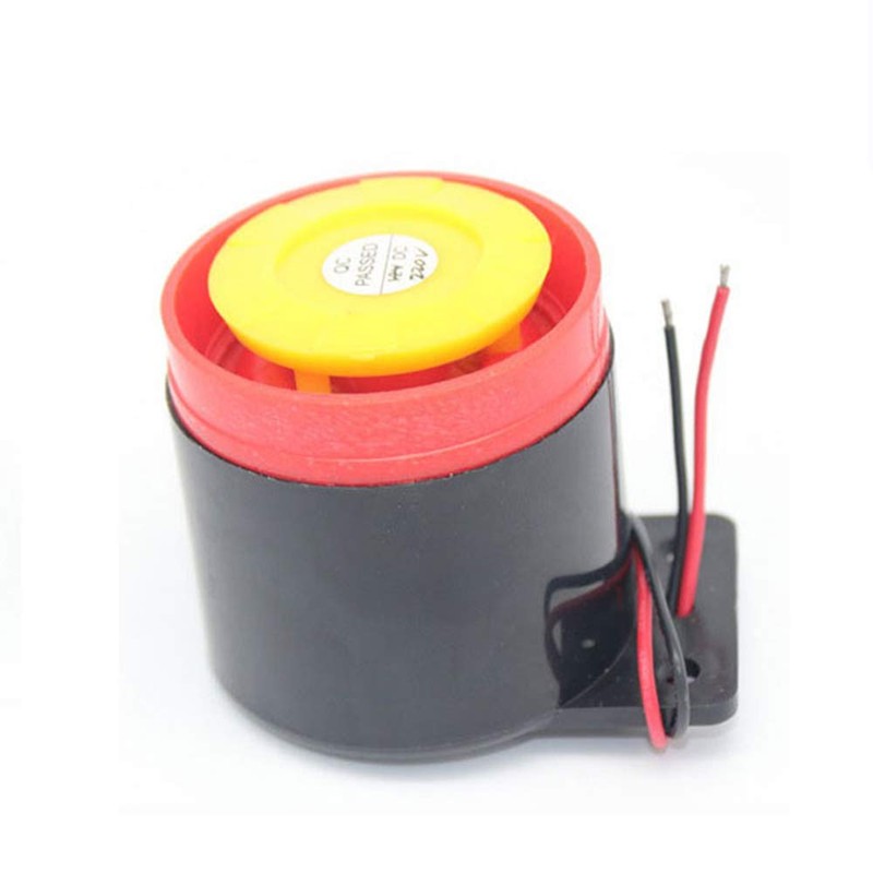 Active Piezo Buzzer 12V High Decibel Wired Electronic Alarm Sound